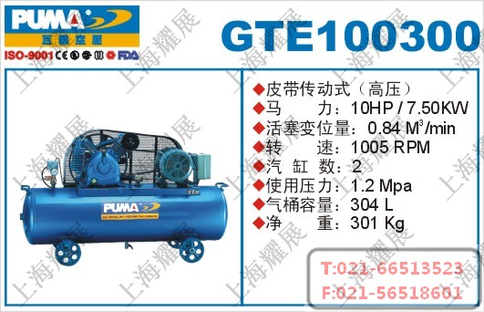 GTE100300空压机，巨霸GTE100300空压机，PUMA-GTE100300空压机