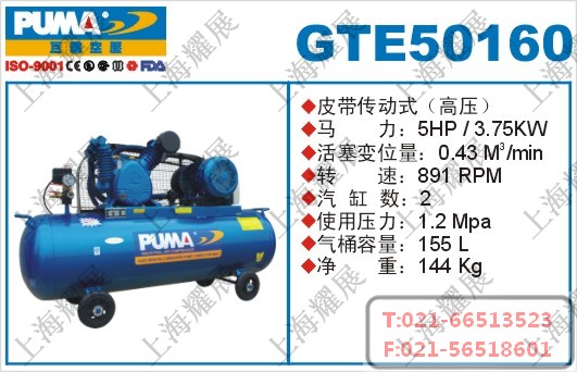 GTE50160空压机，巨霸GTE50160空压机，PUMA-GTE50160空压机