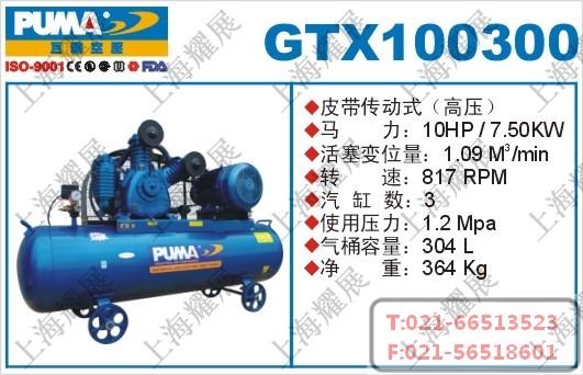 GTX100300空压机，巨霸GTX100300空压机，PUMA-GTX100300空压机